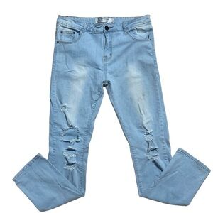Men’s David Ann Distressed Skinny Jeans